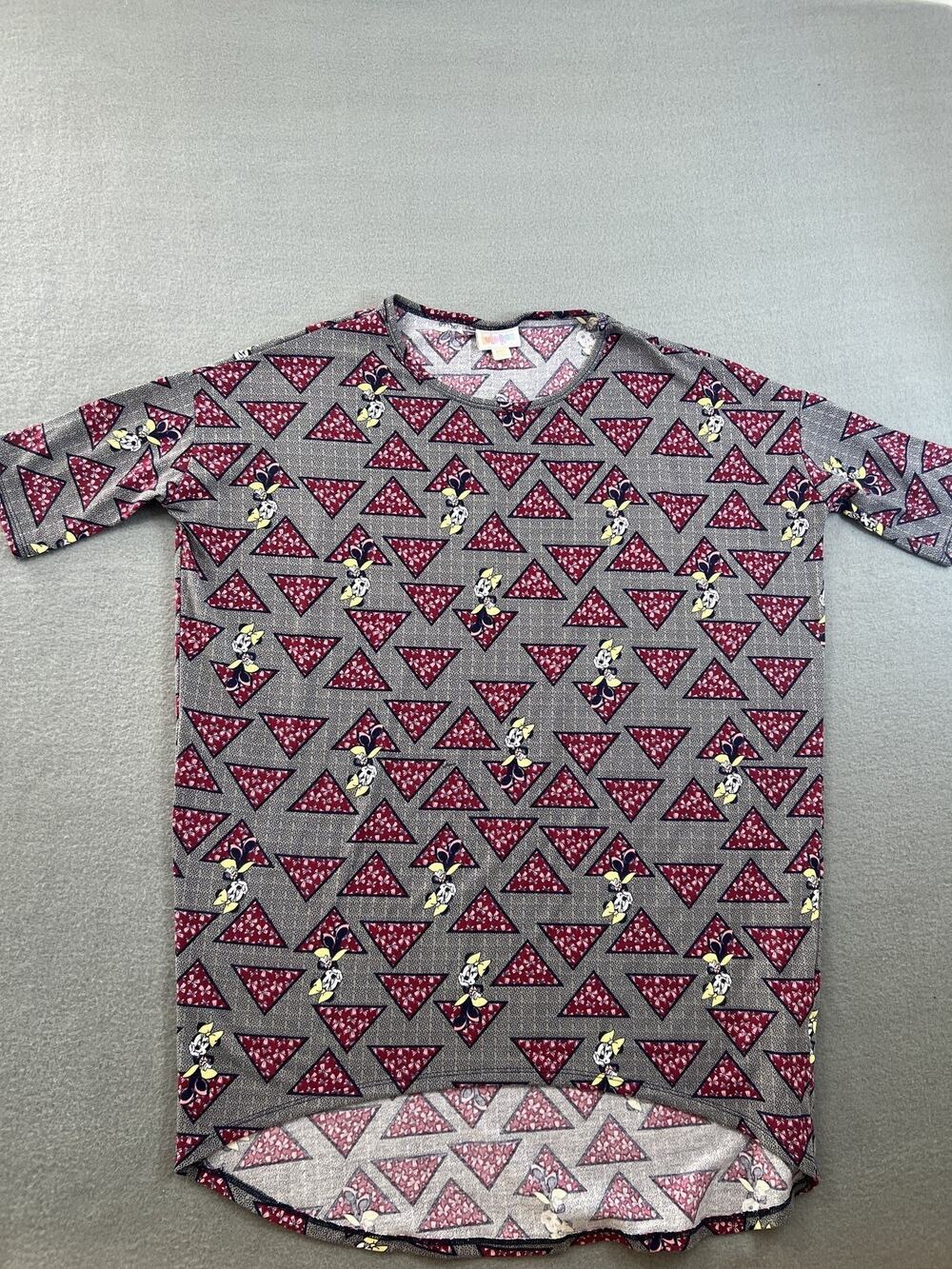 LuLaRoe Disney Minnie Mouse Irma Shirt Women's -XXSmall Triangles Bows